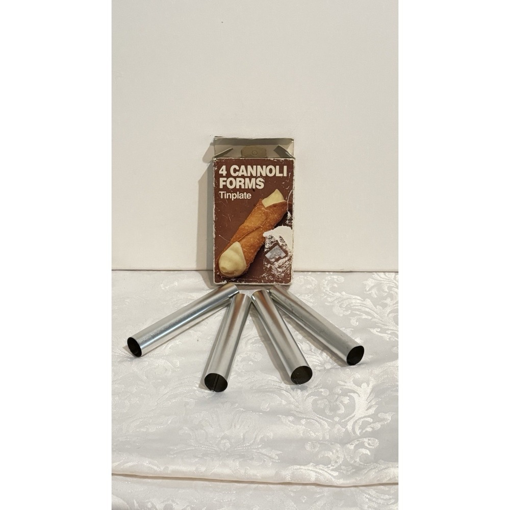 Four Fox Run Cannoli Tinplate Forms Open Box New